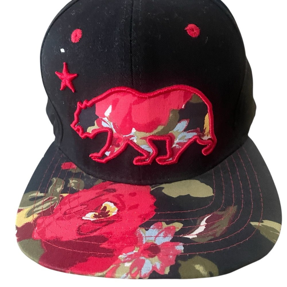 Top Level California Bear Snapback Hat for Men